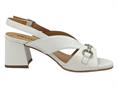melluso n652 bianco sandalo donna pelle tacco medio