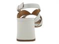 melluso n652 bianco sandalo donna pelle tacco medio