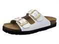 grunland cb0750 bianco ciabatta donna doppia fascia