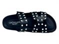 grunland cb0738 nero ciabatta donna borchie