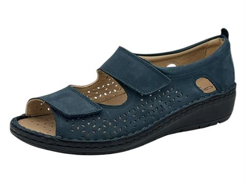 GRUNDLAND SC4881 BLU sandalo donna plantare