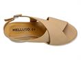 melluso r80548 nude sandalo  donna pelle zeppa alta