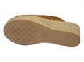 popa arenita beige ciabatta donna zeppa corda pelle