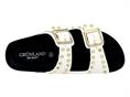 grunland cb0737 bianco ciabatta donna borchie