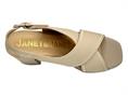 janet j-290 beige sandalo donna pelle tacco platform