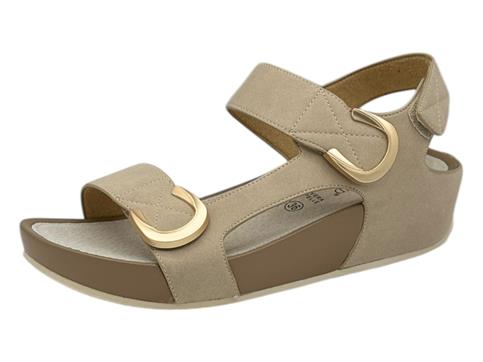 grunland sa1057 beige sandalo donna re-soft