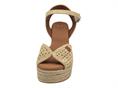 popa benisa beige sandalo donna zeppa corda