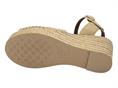 popa benisa beige sandalo donna zeppa corda