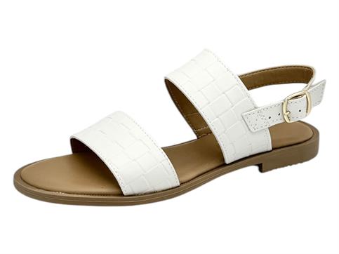 francesco brunelli bo5334 bianco sandalo donna pelle