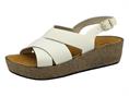 frau 60p4 bianco sandalo donna pelle zeppa sughero