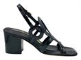 janet j-213 nero sandalo donna pelle lucida tacco
