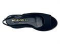 melluso r80542 nero sandalo  donna zeppa pelle