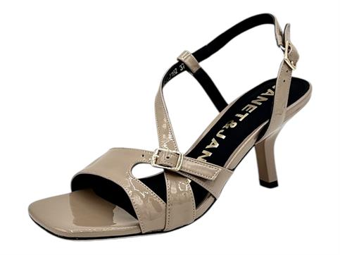 janet j-182 taupe sandalo  donna pelle tacco alto