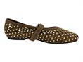 inuovo cnk003 taupe ballerina pelle traforata  donna