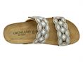 grunland cb0828 bianco ciabatta donna re-soft strass