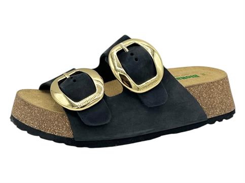 bionatura a21 thesis nero ciabatta donna platform