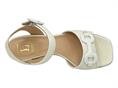 luca grossi l3125 bianco sandalo donna tacco medio