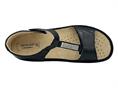 grundland SC5154 nero sandalo donna plantare pelle
