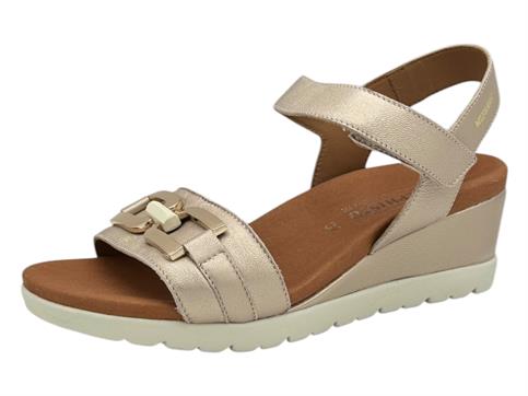 mephisto yulia platino sandalo donna pelle zeppa