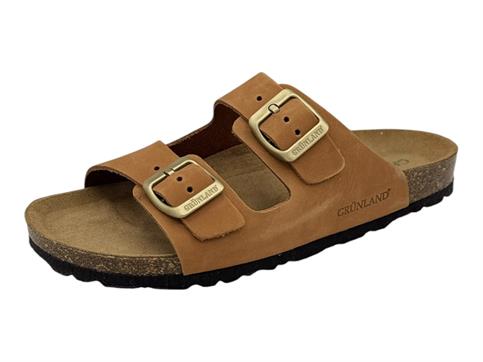 grunland cb6003 cuoio ciabatta donna doppia fascia