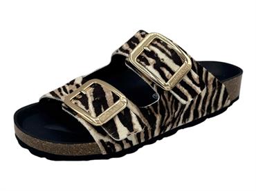 grunland cb1796 marrone ciabatta donna doppia fascia