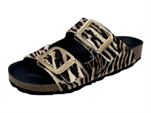 grunland cb1796 marrone ciabatta donna doppia fascia