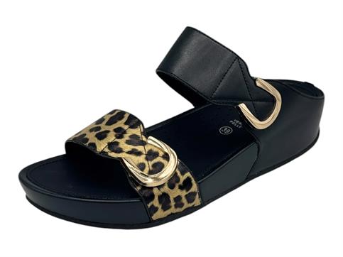 grunland ci3124 nero ciabatta donna zeppa media