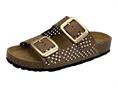 grunland cb7832 taupe ciabatta donna doppia fascia