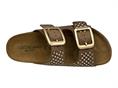 grunland cb7832 taupe ciabatta donna doppia fascia