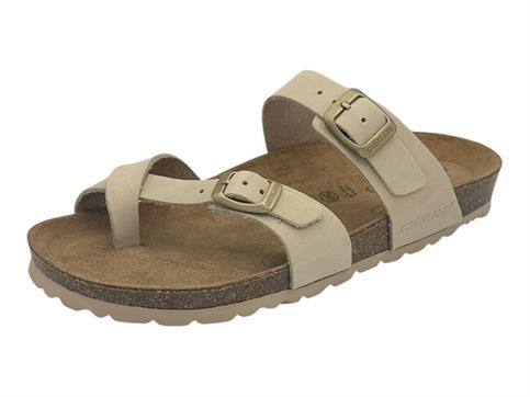 grunland cb6050 panna ciabatta donna infradito