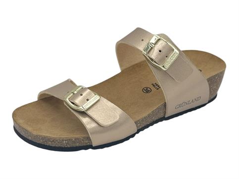 grunland cb3043 sabbia ciabatta donna doppia fascia