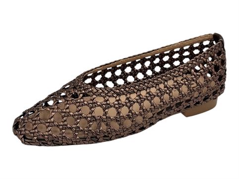 gold&gold gp941 bronzo ballerina intrecciata donna