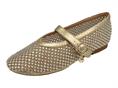 gold&gold gd398 oro ballerina tessuto swaroski donna