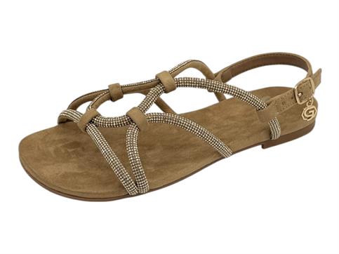 gold&gold gk232 oro sandalo  donna swaroski