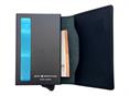 1onespo magnetic slim nero porta carte pelle