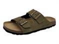 grunland cb7005 oliva ciabatta doppia fascia uomo