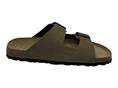 grunland cb7005 oliva ciabatta doppia fascia uomo