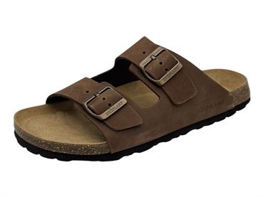 grunland cb7005 testa di moro ciabatta 2 fasce uomo