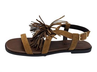 inuovo e35019 tabacco sandalo camoscio donna