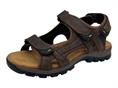grunland sa2619 t moro sandalo sportivo  pelle  uomo