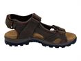 grunland sa2619 t moro sandalo sportivo  pelle  uomo
