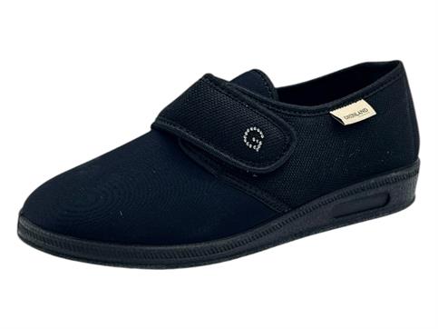 grunland pa1201 neropantofola donna elasticizzata