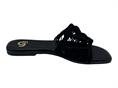 gold&gold fl281 nero ciabatta fascia tessuto donna