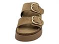 gold&gold gw412 miele ciabatta donna due fasce