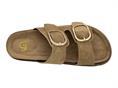 gold&gold gw412 miele ciabatta donna due fasce