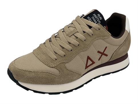 sun68 z46101 beige sneakers tessuto  uomo