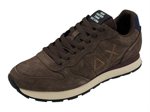 sun68 z46101 marrone sneakers camoscio uomo