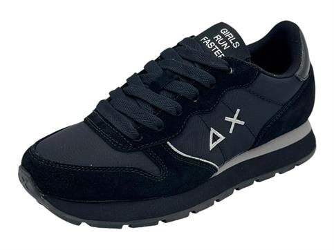 sun68 z46202 nero sneakers tessuto  donna