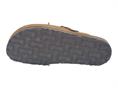 18+ 9071 taupe sabot camoscio frange donna