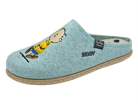 toni pons snoopy cielo ciabatta donna lana cotta